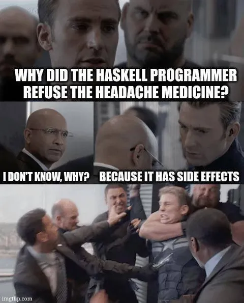 Haskell Programmer Refuses Medicine