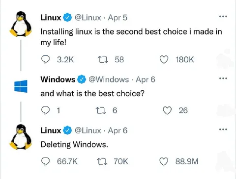 Linux deleting Windows