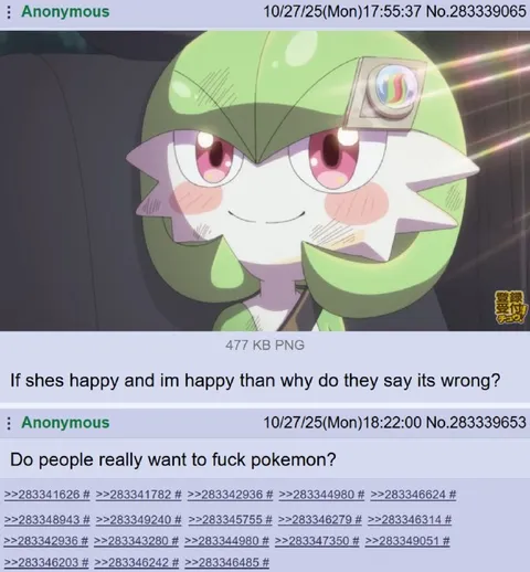 Happy Gardevoir Questions Society