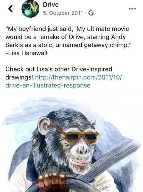 Drive Starring a Getaway Chimp