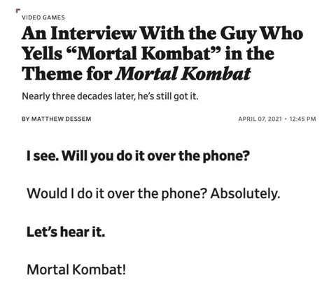 Interview With the Mortal Kombat Guy