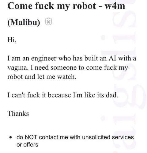Come Fuck My Robot