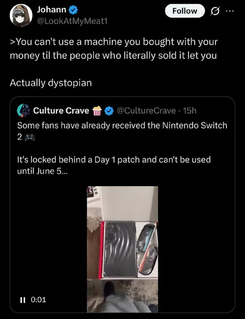 Nintendo Switch 2 Day One Patch