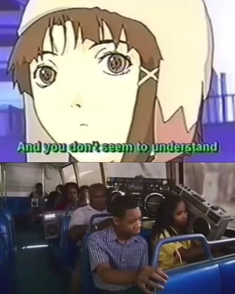 Lain Makes the Bus Ride Awkward