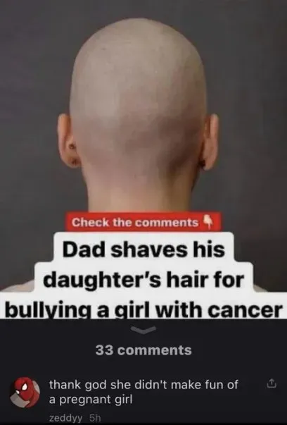 Dad Shaves Daughter’s Hair