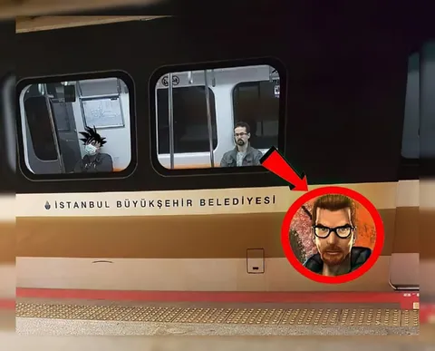 İstanbul metrosunda Gordon Freeman