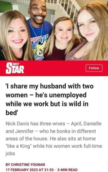 Unemployed Husband With Three Wives