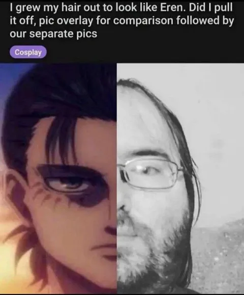 Eren Hair Cosplay Comparison