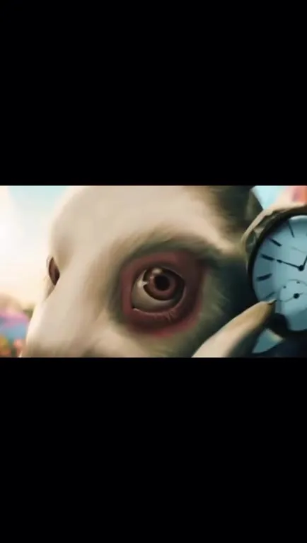 White Rabbit Watches the Clock