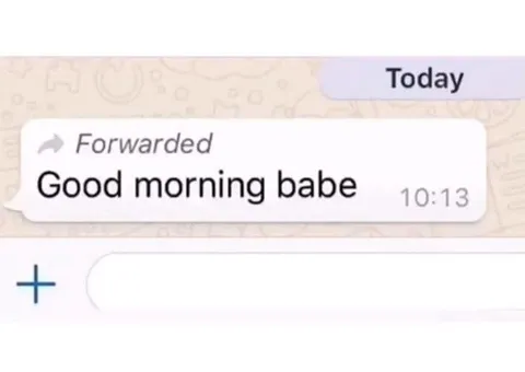 Forwarded Good Morning Babe