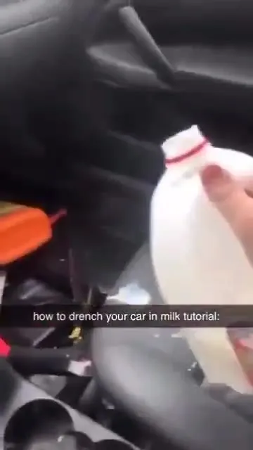 How to Drench Your Car in Milk