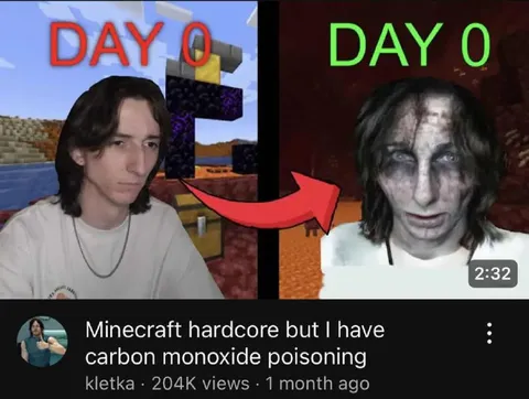 Minecraft Hardcore Carbon Monoxide Poisoning