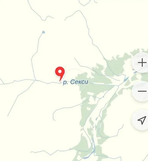 Река Секси на карте