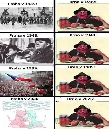 Praha a Brno v čase