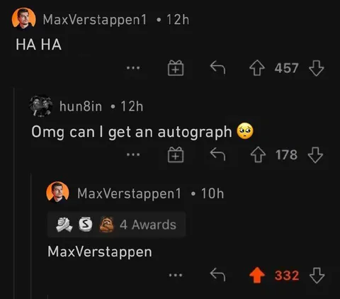 Max Verstappen Signs His Name