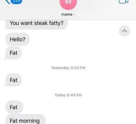 Fat Morning Texting Mix-Up