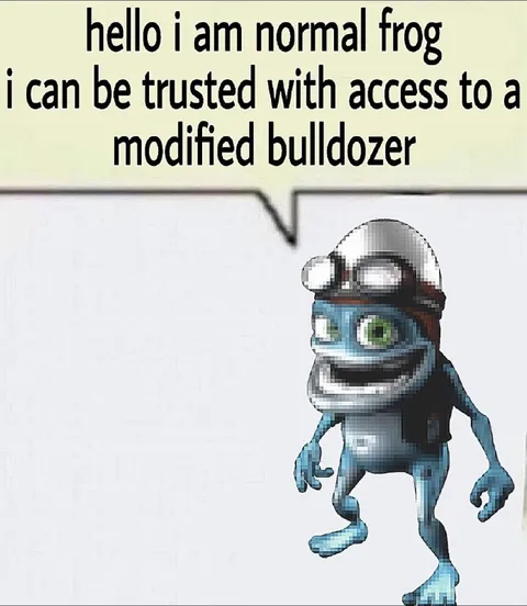 Normal Frog With Bulldozer Access