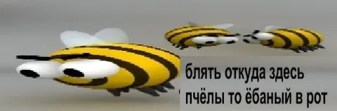 Блять, откуда здесь пчёлы