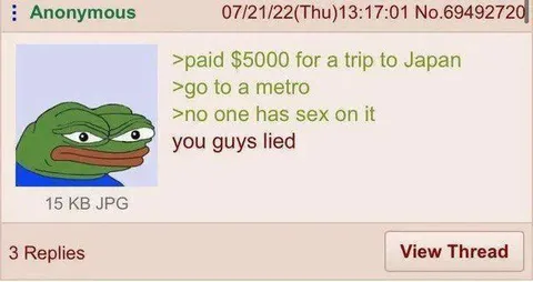 Pepe Finds No Sex on the Metro