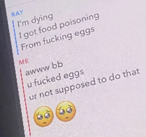Egg Poisoning Conversation