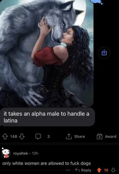 Alpha Male Wolf Latina Meme