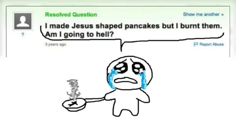 Burnt Jesus Pancakes