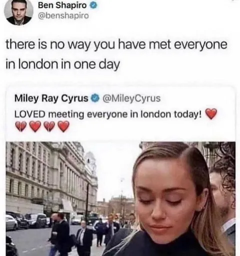 Miley Met Everyone in London