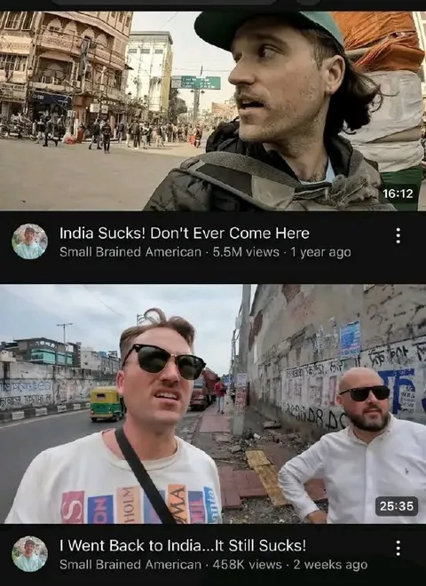 India Sucks, Then He Returns