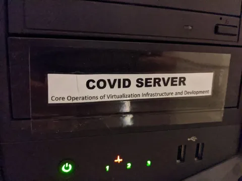 COVID Server Label Joke