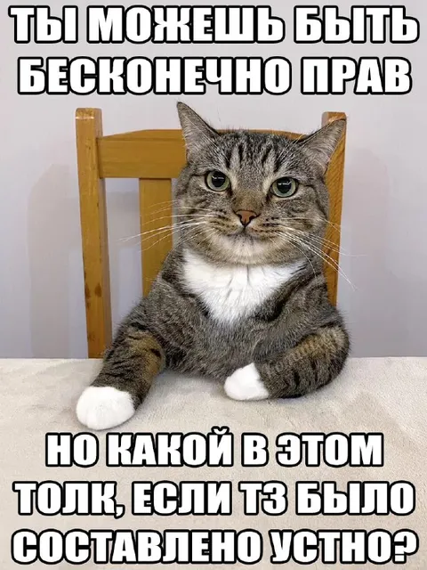 Устное соглашение с котом