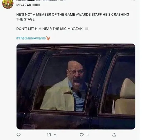 Walter White Crashes The Game Awards