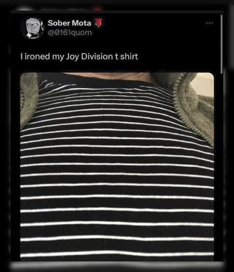 I Ironed My Joy Division Shirt