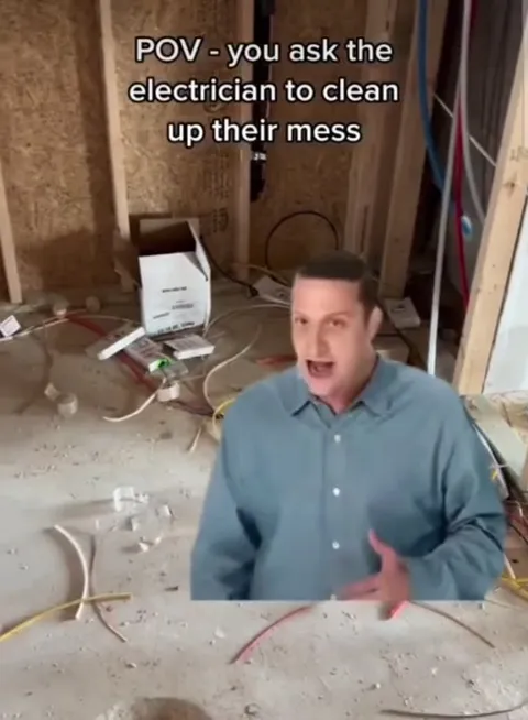 Electrician Cleans Up His Mess