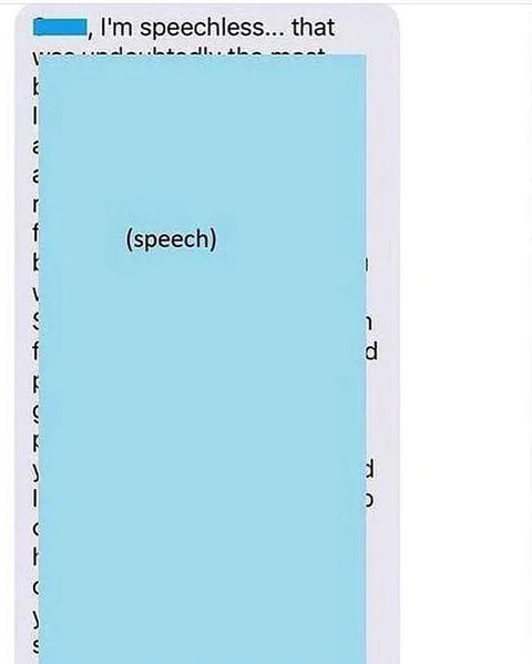 I'm Speechless Speech