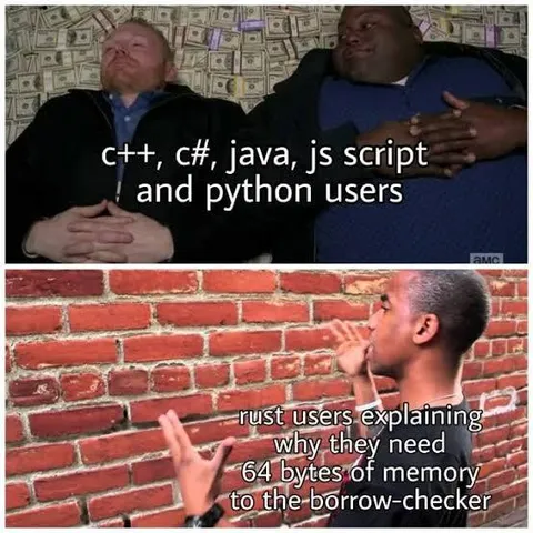 Rust users need 64 bytes