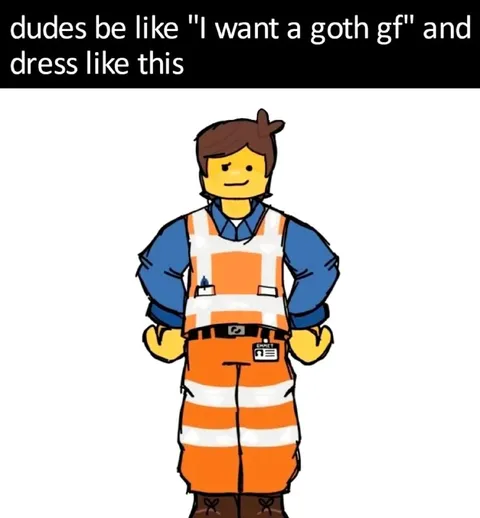 Goth Girlfriend Construction Outfit