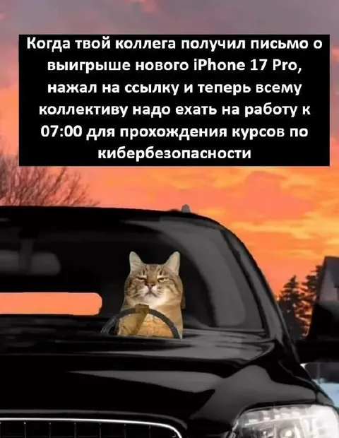 Коллега нажал на фишинговую ссылку