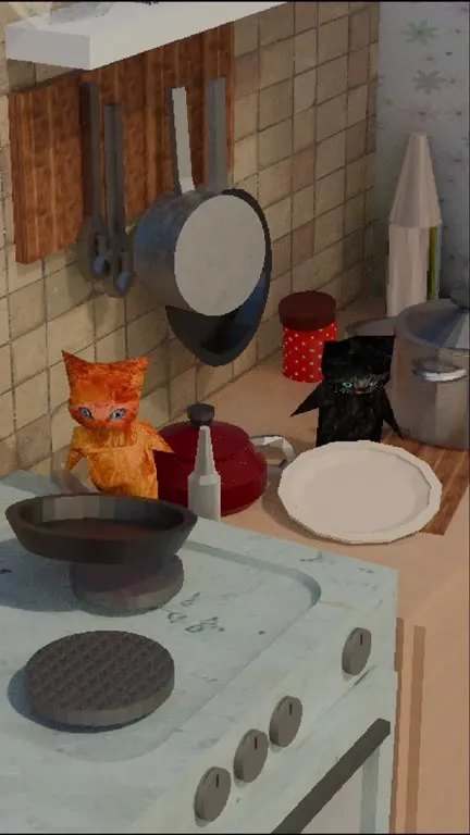 Коты готовят блинчики