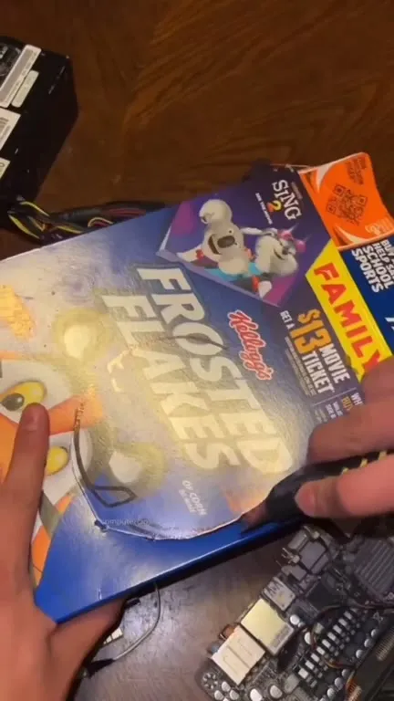 Building a PC from a cereal box