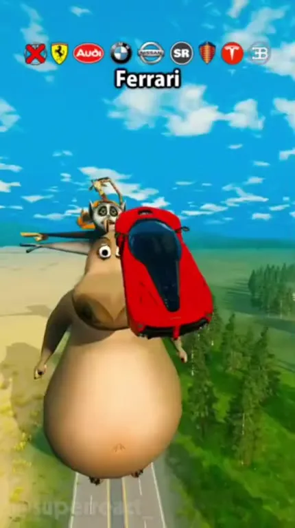 Cars Versus Madagascar Characters