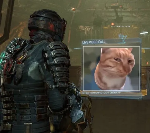 Dead Space Cat Video Call