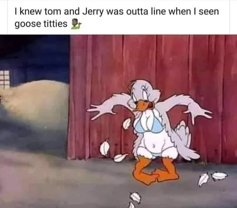 Tom and Jerry Goose Titties
