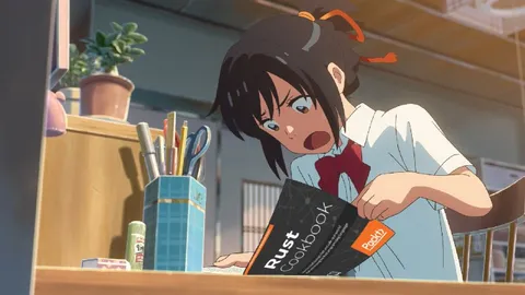 Anime Girl Studying Rust