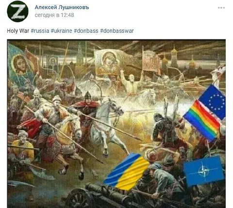 Holy War Russia Ukraine Donbass