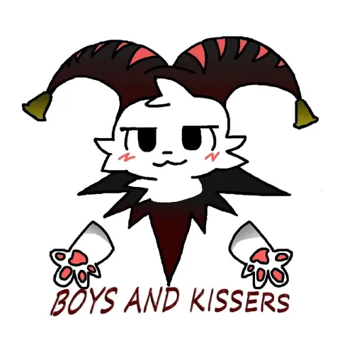 Boys and Kissers Jester Cat