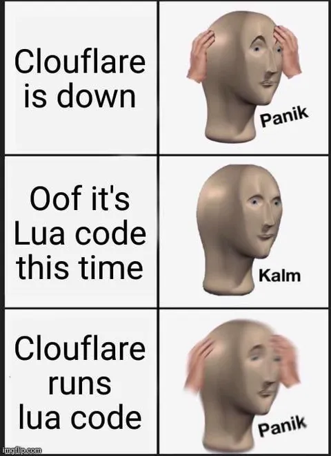 Cloudflare Down Lua Code Panic