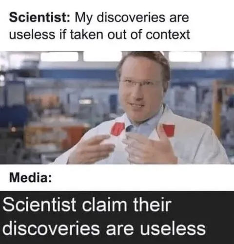 Scientist Taken Out of Context