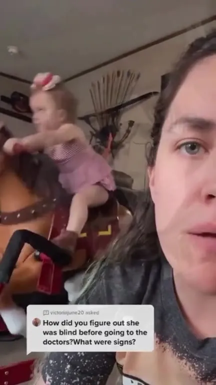 Baby Discovers the Blind Horse