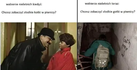 Wabienie nieletnich kiedyś i teraz