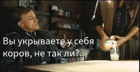 Вы укрываете у себя коров